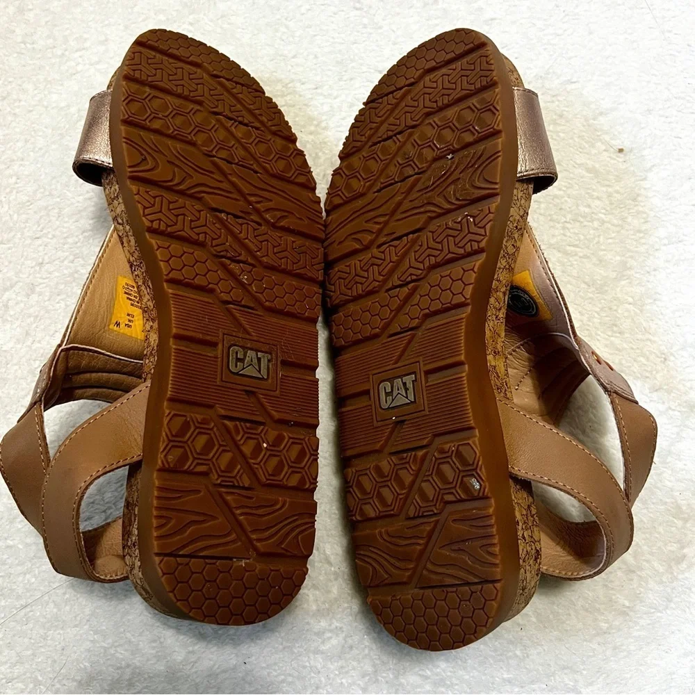 CAT/Caterpillar Mystic Rose Gold Metallic Sandal - Size 7